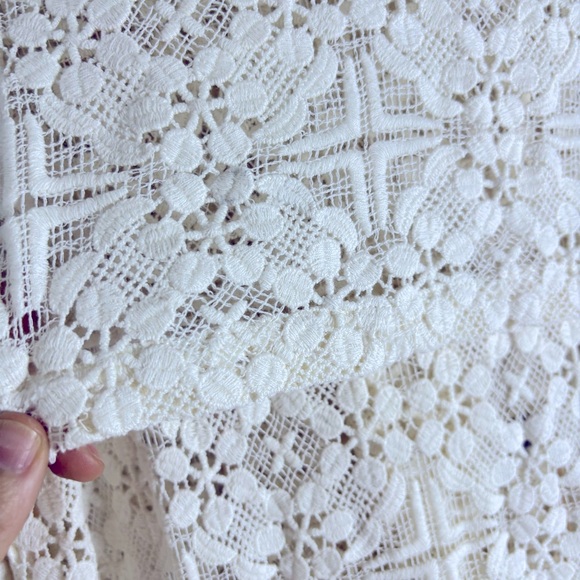 Free People Ivory Lace Trench Coat, Jacket XS - Picture 5 of 9